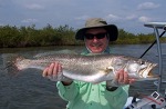 10 pound speckled trout from mosquito lagoon