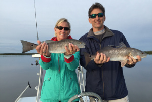 redfish double from mosquito lagoon