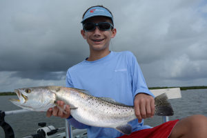 catching speckled trout near mosquito lagoon