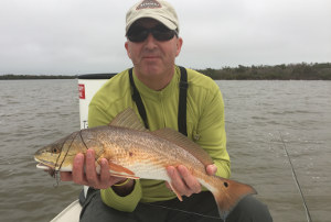 fly fishing for redfish in mosquito lagoon