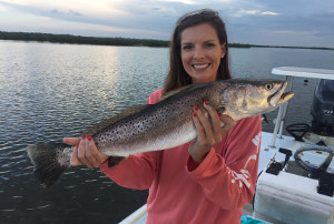 oak hill florida speckled trout fishing trip