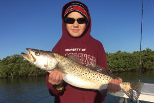 speckled trout fishing charter mosquito lagoon