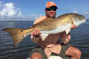 charter for big redfish in mosquito lagoon