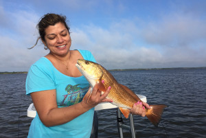 fishing charter in mosquito lagoon for red drum