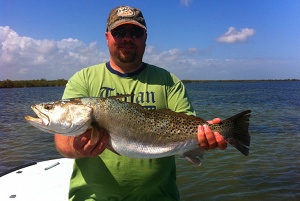 9 pound speckled trout mosquito lagoon