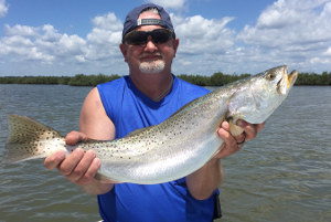 mosquito lagoon big trout spring fishing