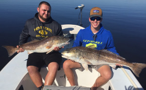 trophy redfish double up indian river lagoon