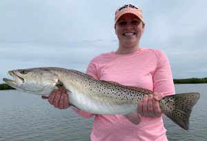 mosquito lagoon spring speckled trout fishing