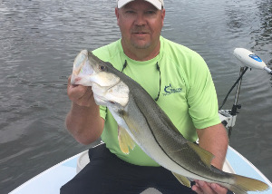 fishing snook in mosquito lagoon