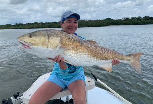 giant redfish fishing mosquito lagoon